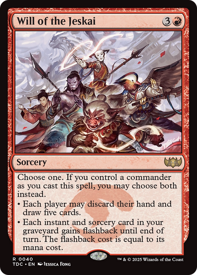 Will of the Jeskai [Tarkir: Dragonstorm Commander] | Anubis Games and Hobby
