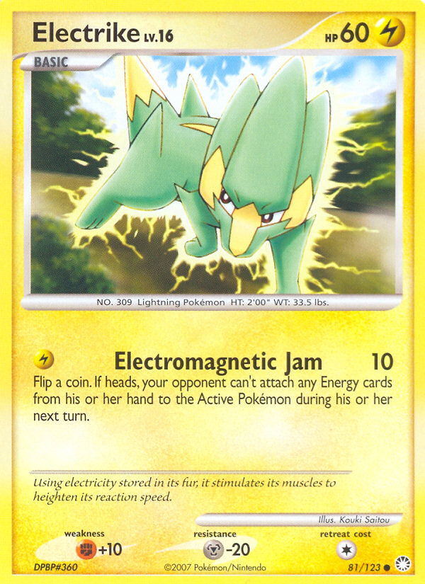 Electrike (81/123) [Diamond & Pearl: Mysterious Treasures] | Anubis Games and Hobby