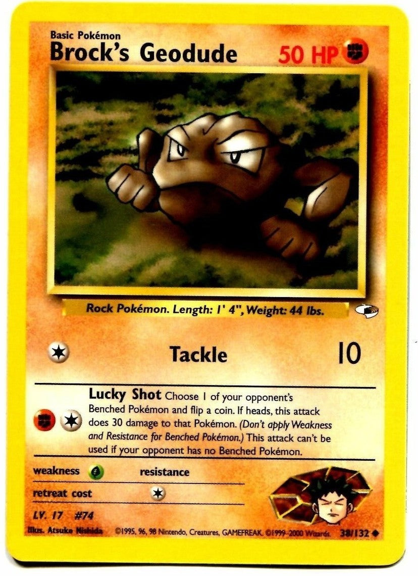 Brock's Geodude (38/132) [Gym Heroes Unlimited] | Anubis Games and Hobby