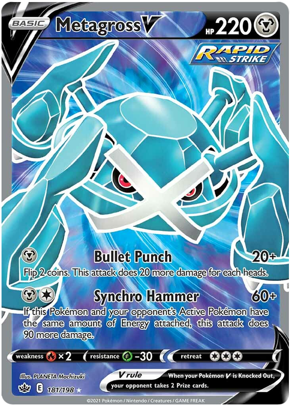 Metagross V (181/198) [Sword & Shield: Chilling Reign] | Anubis Games and Hobby
