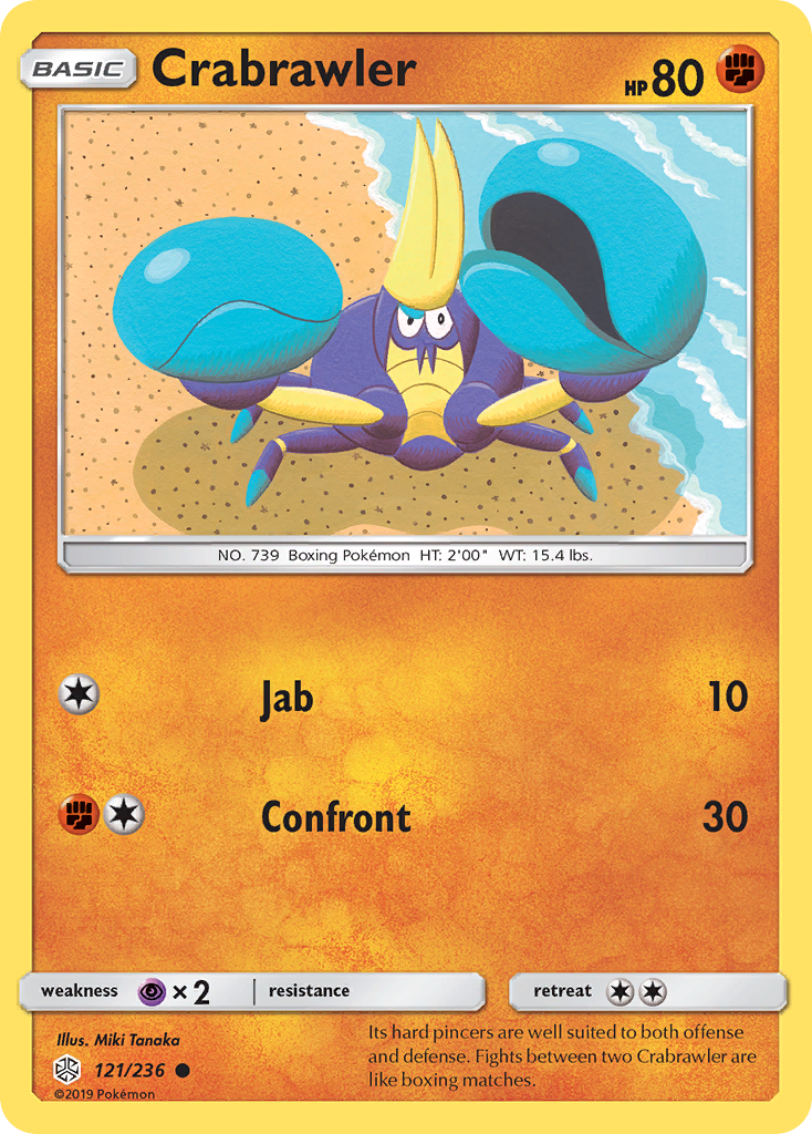 Crabrawler (121/236) [Sun & Moon: Cosmic Eclipse] | Anubis Games and Hobby