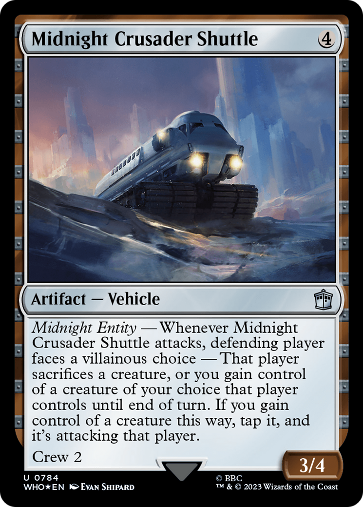 Midnight Crusader Shuttle (Surge Foil) [Doctor Who] | Anubis Games and Hobby