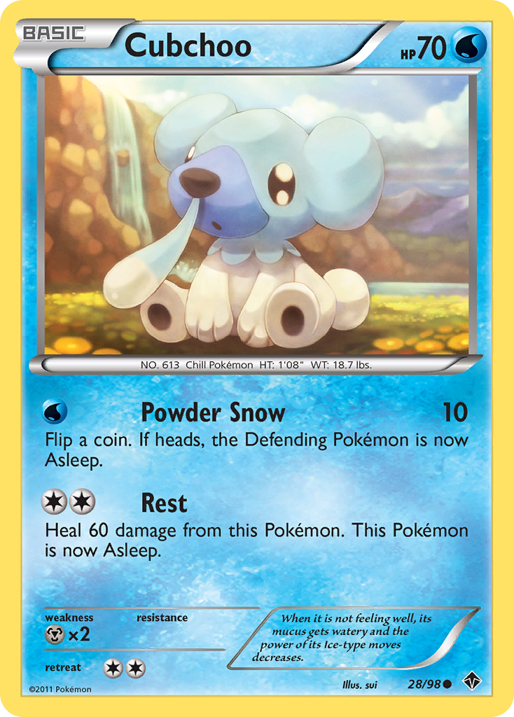 Cubchoo (28/98) [Black & White: Emerging Powers] | Anubis Games and Hobby