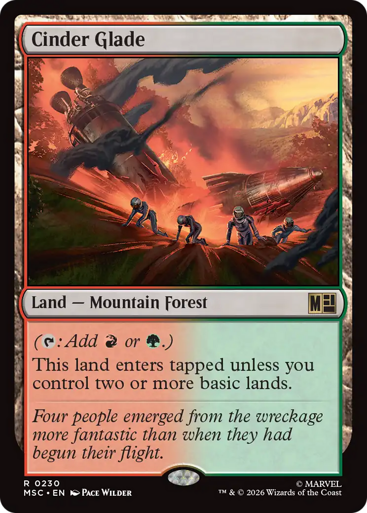 Cinder Glade (Surge Foil) [Marvel Super Heroes Commander] | Anubis Games and Hobby