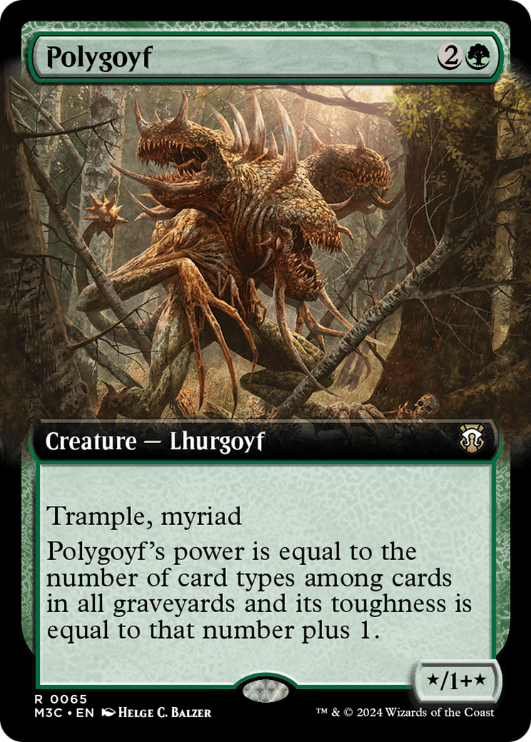 Polygoyf (Extended Art) [Modern Horizons 3 Commander] | Anubis Games and Hobby