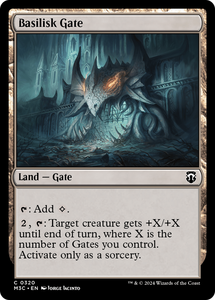 Basilisk Gate (Ripple Foil) [Modern Horizons 3 Commander] | Anubis Games and Hobby