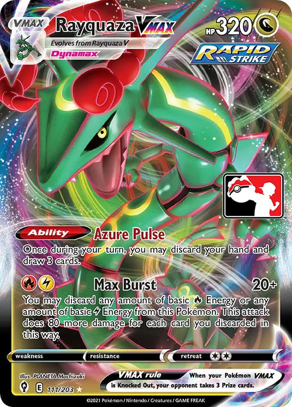 Rayquaza VMAX (111/203) [Prize Pack Series One] | Anubis Games and Hobby