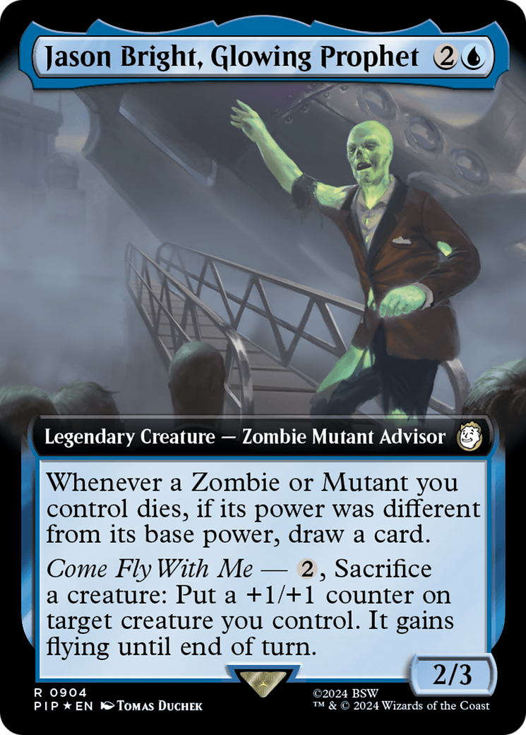 Jason Bright, Glowing Prophet (Extended Art) (Surge Foil) [Fallout] | Anubis Games and Hobby