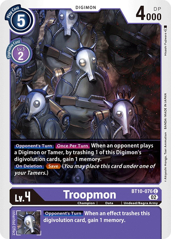 Troopmon [BT10-076] [Xros Encounter] | Anubis Games and Hobby