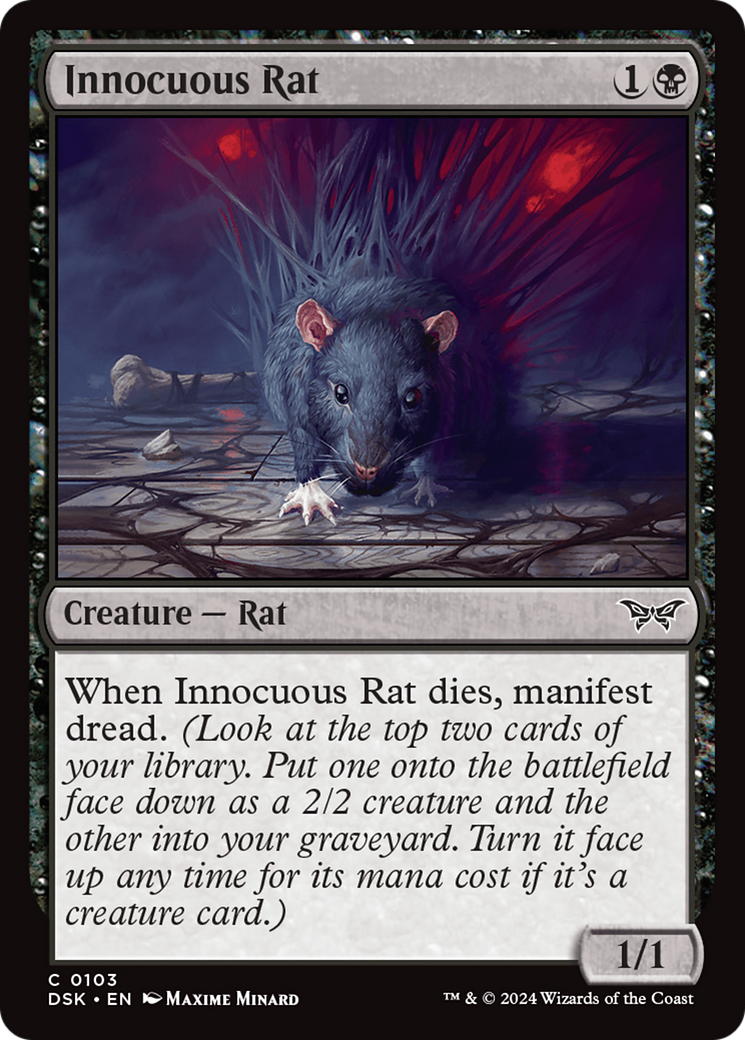 Innocuous Rat [Duskmourn: House of Horror] | Anubis Games and Hobby