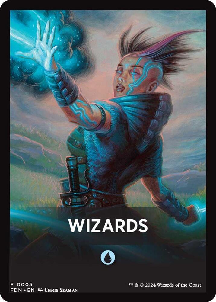 Wizards Theme Card [Foundations Tokens] | Anubis Games and Hobby