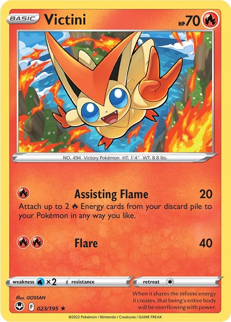 Victini (023/195) [Sword & Shield: Silver Tempest] | Anubis Games and Hobby