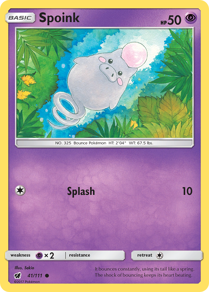 Spoink (41/111) [Sun & Moon: Crimson Invasion] | Anubis Games and Hobby