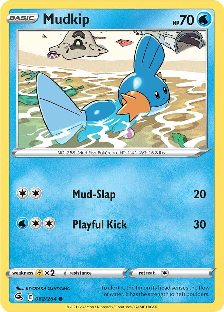 Mudkip (062/264) [Sword & Shield: Fusion Strike] | Anubis Games and Hobby