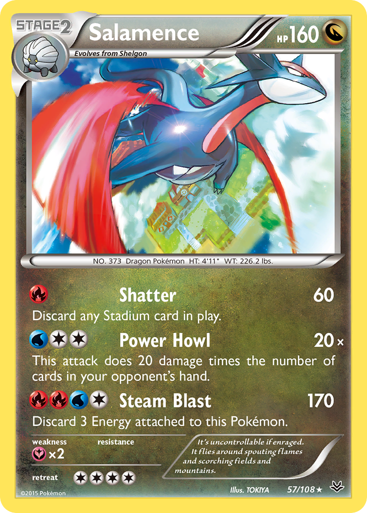 Salamence (57/108) [XY: Roaring Skies] | Anubis Games and Hobby