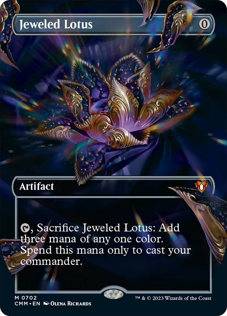 Jeweled Lotus (Borderless Frame Break) [Commander Masters] | Anubis Games and Hobby