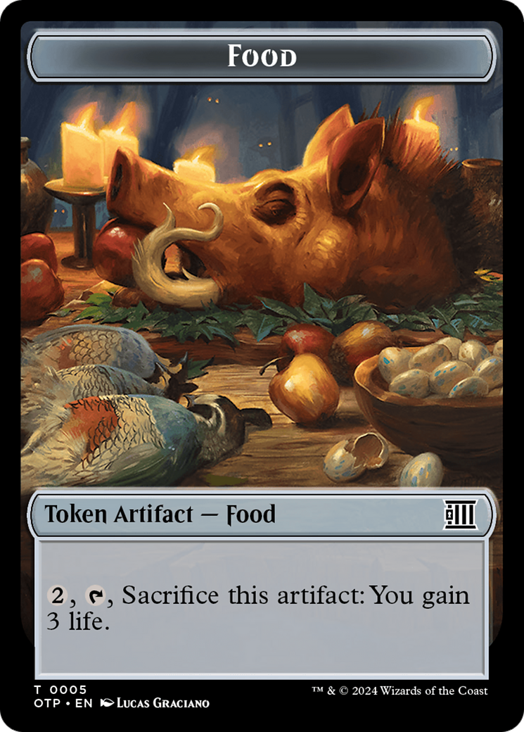 Food // Plot Double-Sided Token [Outlaws of Thunder Junction: Breaking News Tokens] | Anubis Games and Hobby