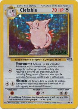 Clefable (1/64) (Prerelease Promo) [Jungle Unlimited] | Anubis Games and Hobby