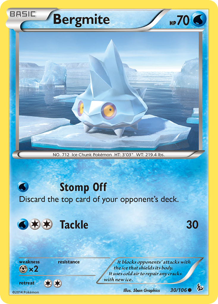 Bergmite (30/106) [XY: Flashfire] | Anubis Games and Hobby