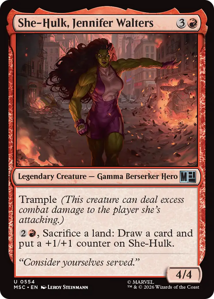 She-Hulk, Jennifer Walters [Marvel Super Heroes Commander] | Anubis Games and Hobby