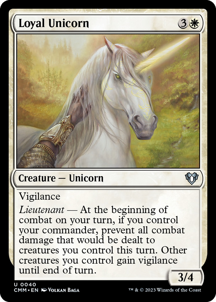 Loyal Unicorn [Commander Masters] | Anubis Games and Hobby