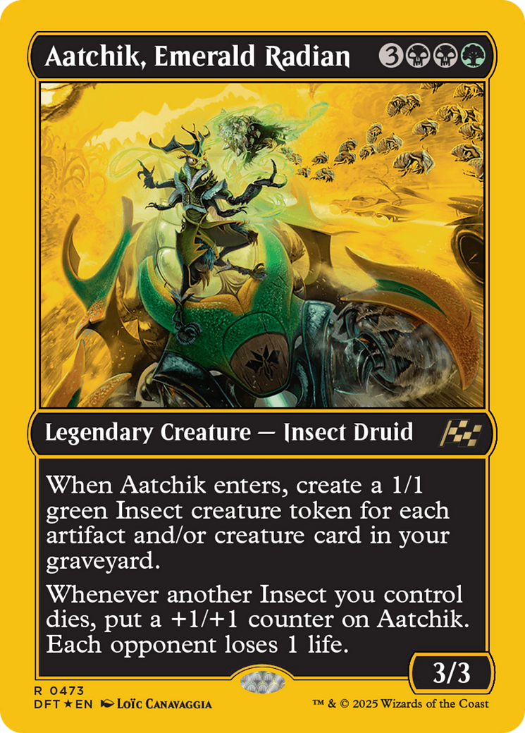 Aatchik, Emerald Radian (First-Place Foil) [Aetherdrift] | Anubis Games and Hobby