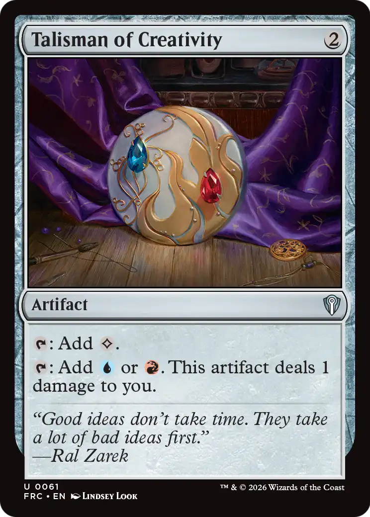 Talisman of Creativity [Reality Fracture Commander] | Anubis Games and Hobby
