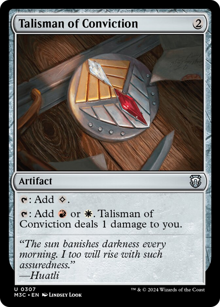 Talisman of Conviction (Ripple Foil) [Modern Horizons 3 Commander] | Anubis Games and Hobby