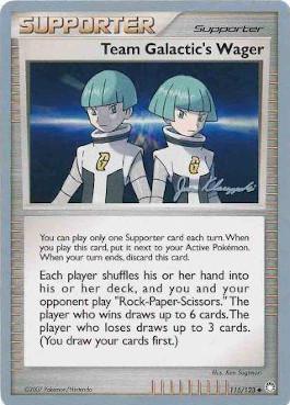 Team Galactic's Wager (115/123) (Psychic Lock - Jason Klaczynski) [World Championships 2008] | Anubis Games and Hobby