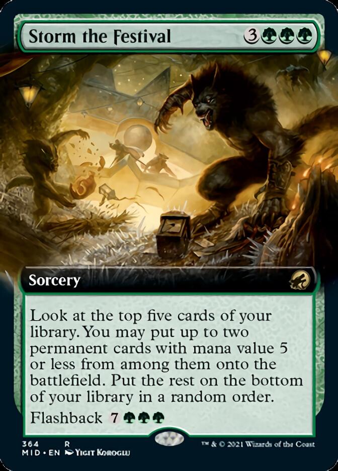 Storm the Festival (Extended Art) [Innistrad: Midnight Hunt] | Anubis Games and Hobby