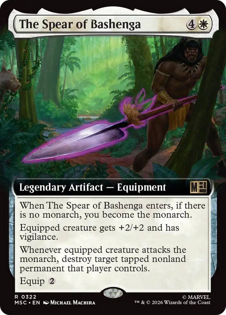 The Spear of Bashenga (Extended Art) [Marvel Super Heroes Commander] | Anubis Games and Hobby