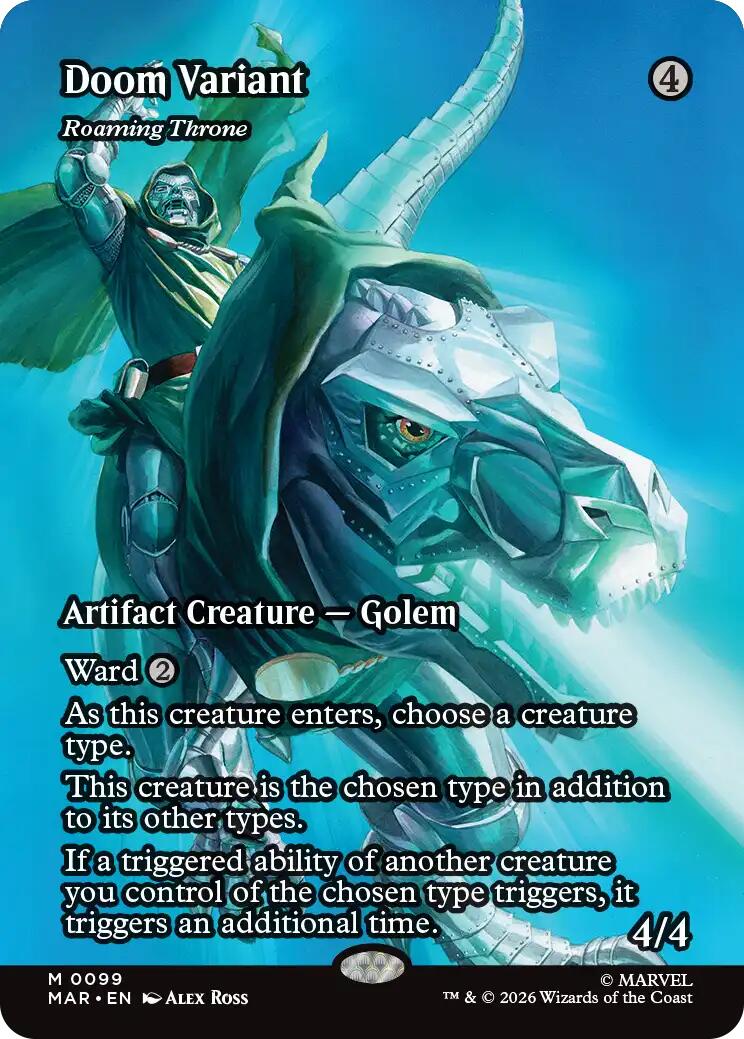Doom Variant - Roaming Throne (Borderless) [Marvel Universe: Eternal-Legal] | Anubis Games and Hobby