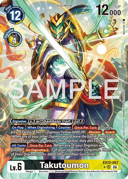 Takutoumon [EX12-057] (Alternate Art) [Digital World Shambala] | Anubis Games and Hobby