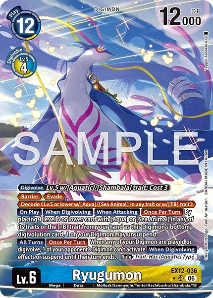 Ryugumon [EX12-036] (Alternate Art) [Digital World Shambala] | Anubis Games and Hobby