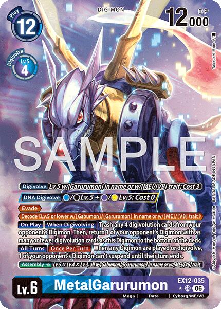 MetalGarurumon [EX12-035] (Alternate Art) [Digital World Shambala] | Anubis Games and Hobby