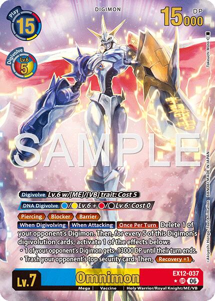 Omnimon [EX12-037] (Alternate Art) [Digital World Shambala] | Anubis Games and Hobby