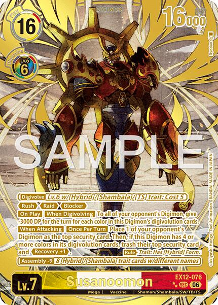 Susanoomon [EX12-076] (Rare Pull) [Digital World Shambala] | Anubis Games and Hobby