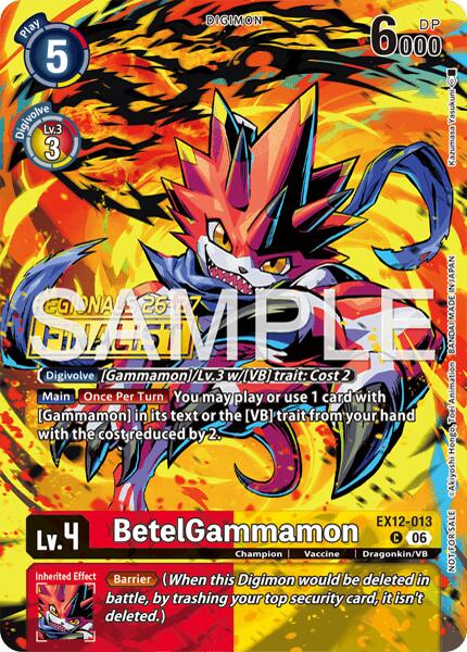 BetelGammamon [EX12-013] (Regionals 26-27 Season 2 Finalist) [Digital World Shambala] | Anubis Games and Hobby