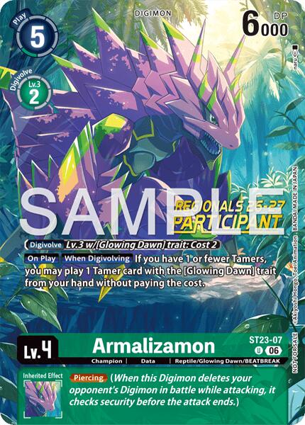 Armalizamon [ST23-07] (Regionals 26-27 Season 2 Participant) [Starter Deck: Beatbreak] | Anubis Games and Hobby