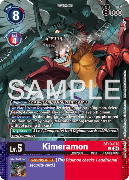 Kimeramon [BT19-070] - BT19-070 (Event Pack 10) [Release Special Booster Ver.2.0] | Anubis Games and Hobby