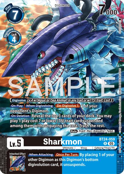 Sharkmon [BT24-059] (Event Pack 10) [Time Stranger] | Anubis Games and Hobby