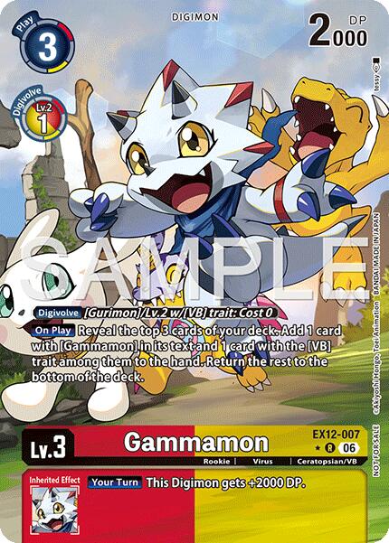 Gammamon [EX12-007] (Box Topper) [Digital World Shambala] | Anubis Games and Hobby