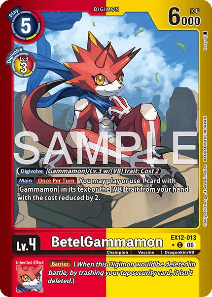BetelGammamon [EX12-013] (Limited Foil) [Digital World Shambala] | Anubis Games and Hobby