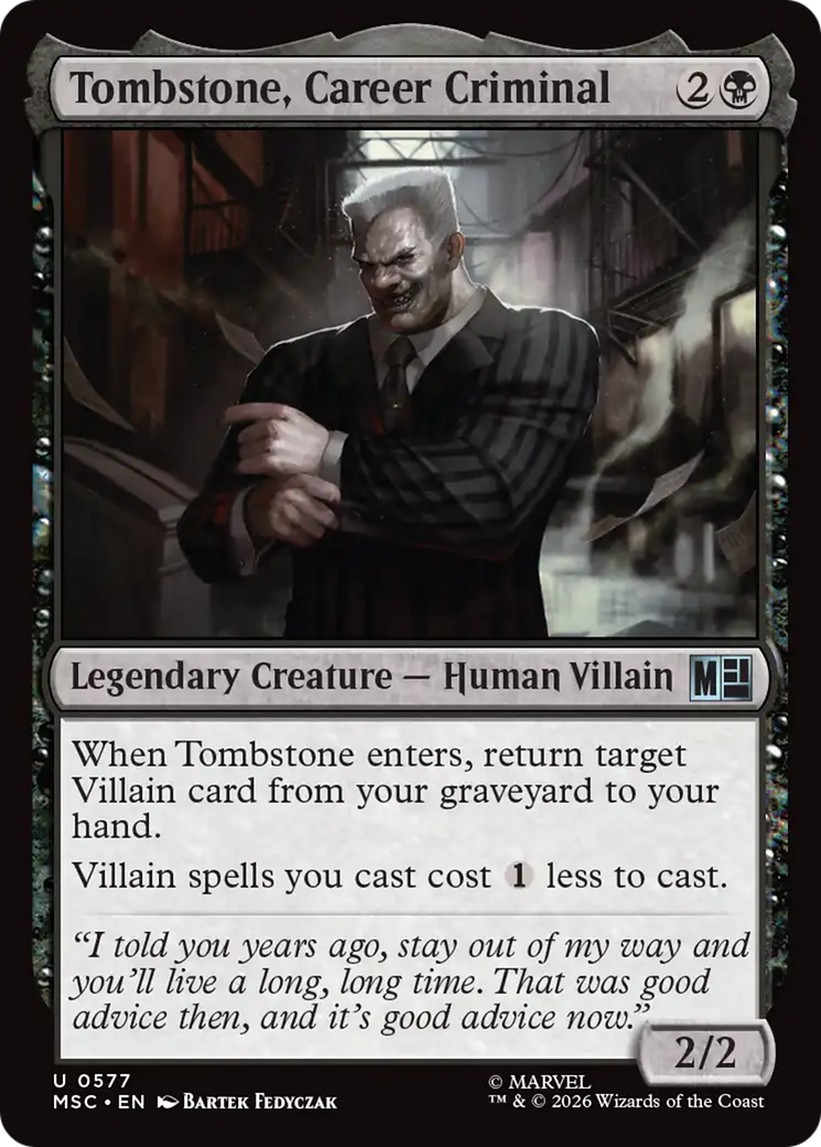 Tombstone, Career Criminal [Marvel Super Heroes Commander] | Anubis Games and Hobby