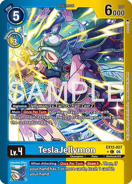 TeslaJellymon [EX12-027] (Limited Foil) [Digital World Shambala] | Anubis Games and Hobby