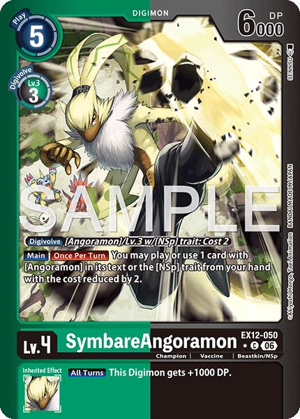 SymbareAngoramon [EX12-050] (Limited Foil) [Digital World Shambala] | Anubis Games and Hobby
