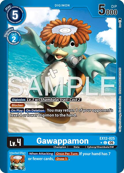 Gawappamon [EX12-025] (Limited Foil) [Digital World Shambala] | Anubis Games and Hobby