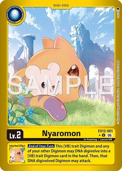 Nyaromon [EX12-001] (Limited Foil) [Digital World Shambala] | Anubis Games and Hobby