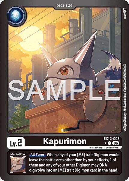 Kapurimon [EX12-003] (Limited Foil) [Digital World Shambala] | Anubis Games and Hobby