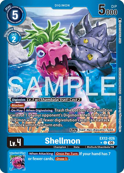 Shellmon [EX12-026] (Limited Foil) [Digital World Shambala] | Anubis Games and Hobby